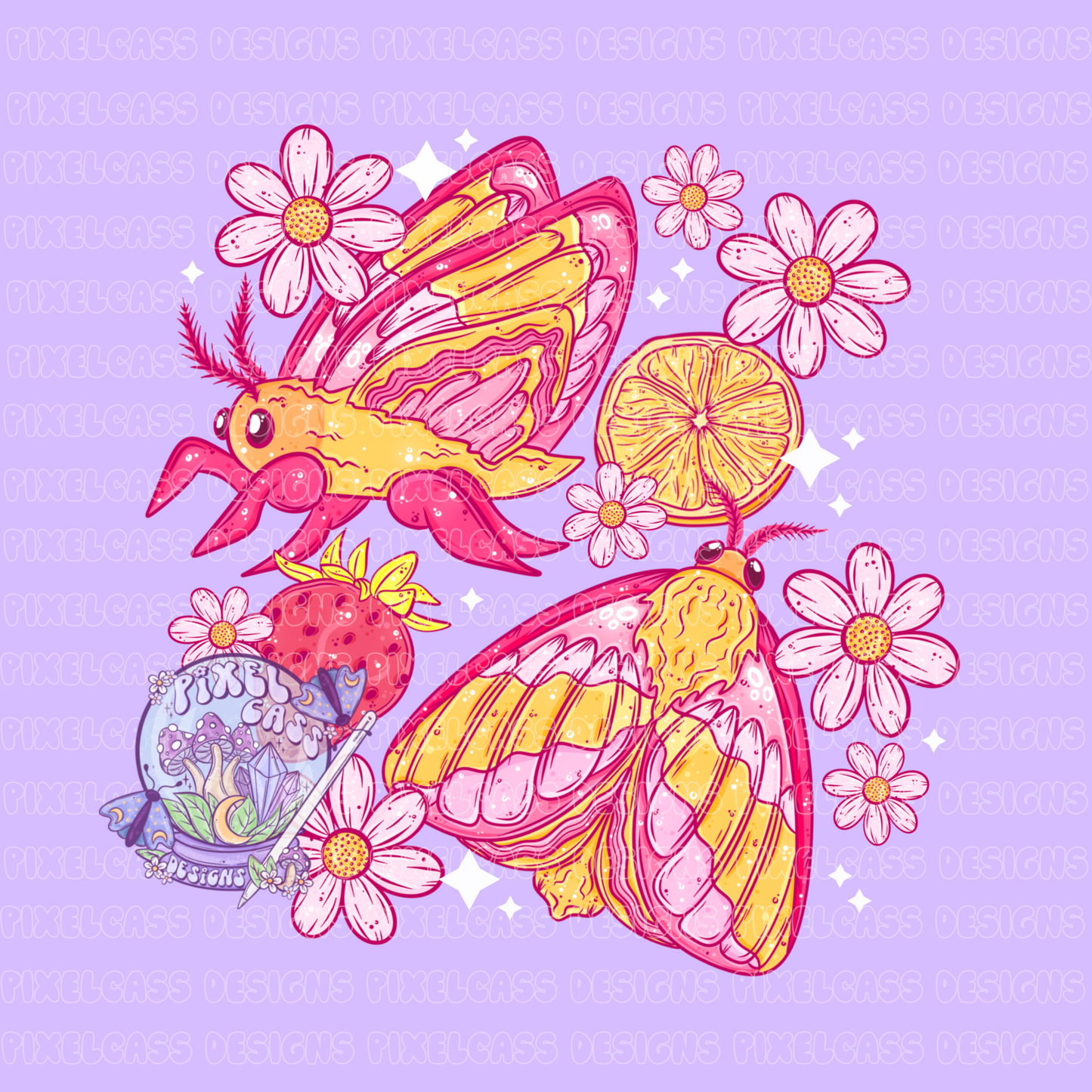Fruity Maple Moth PNG SUBLIMATION