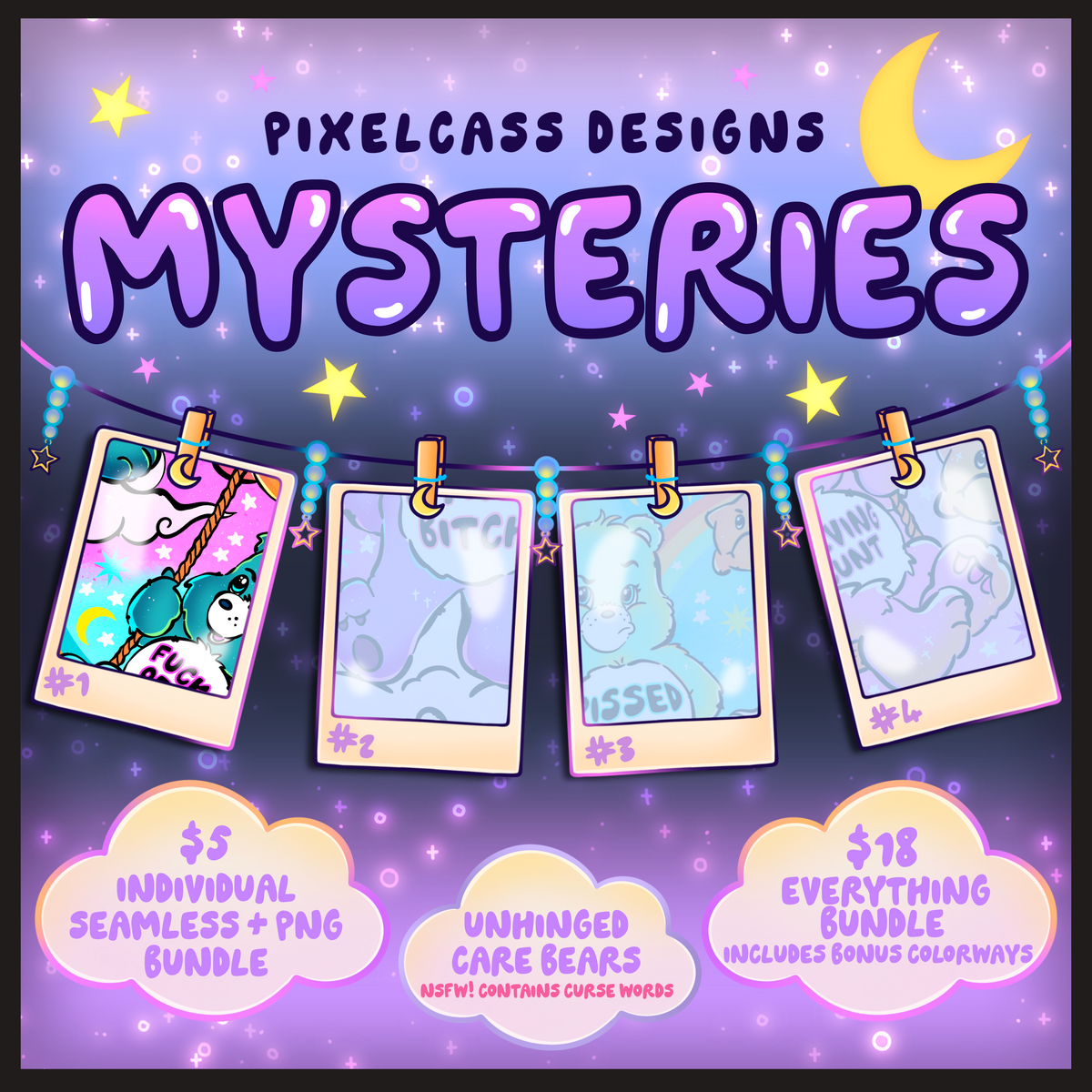 Unhinged Care Bears - October 2026 Mystery Sale