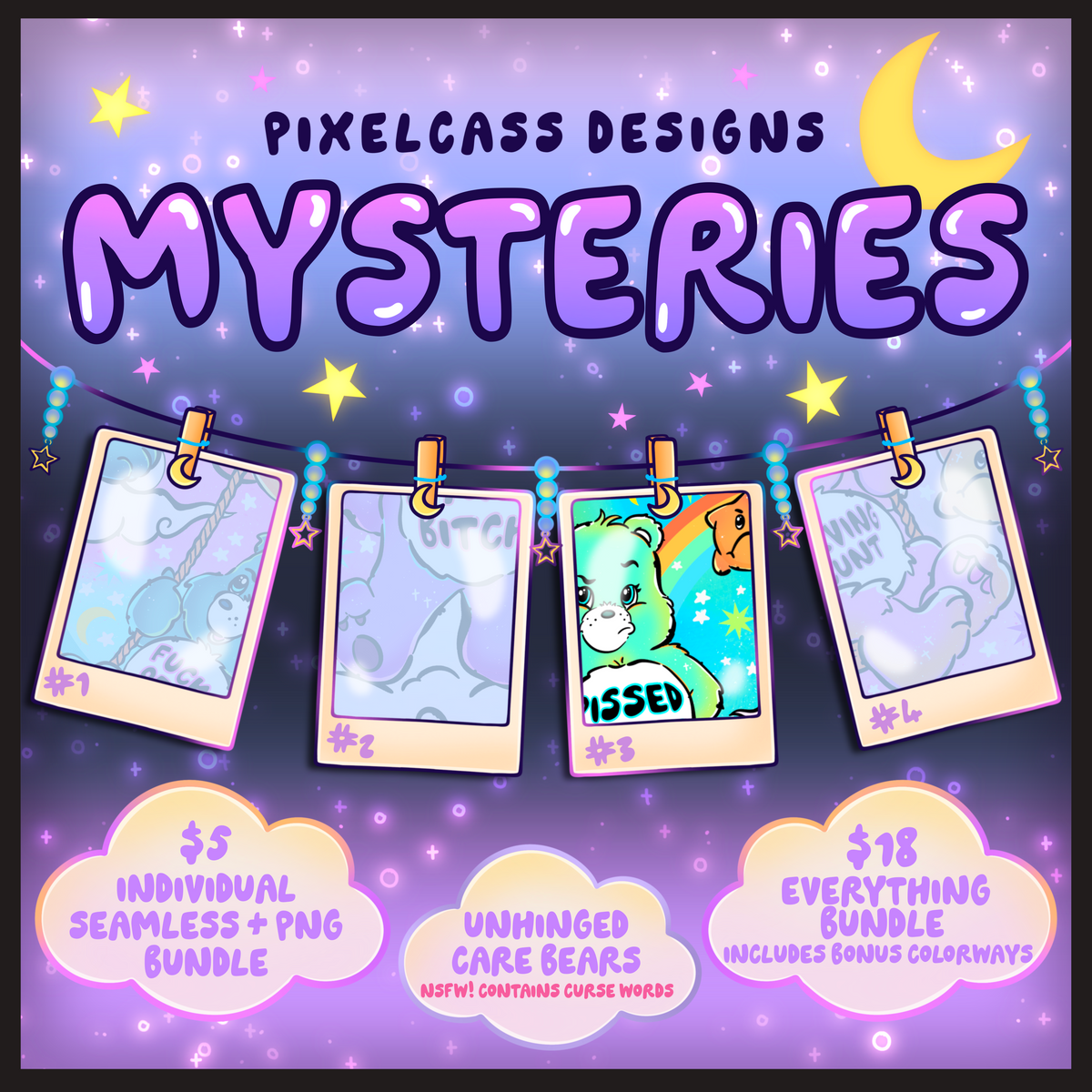 Unhinged Care Bears - October 2026 Mystery Sale