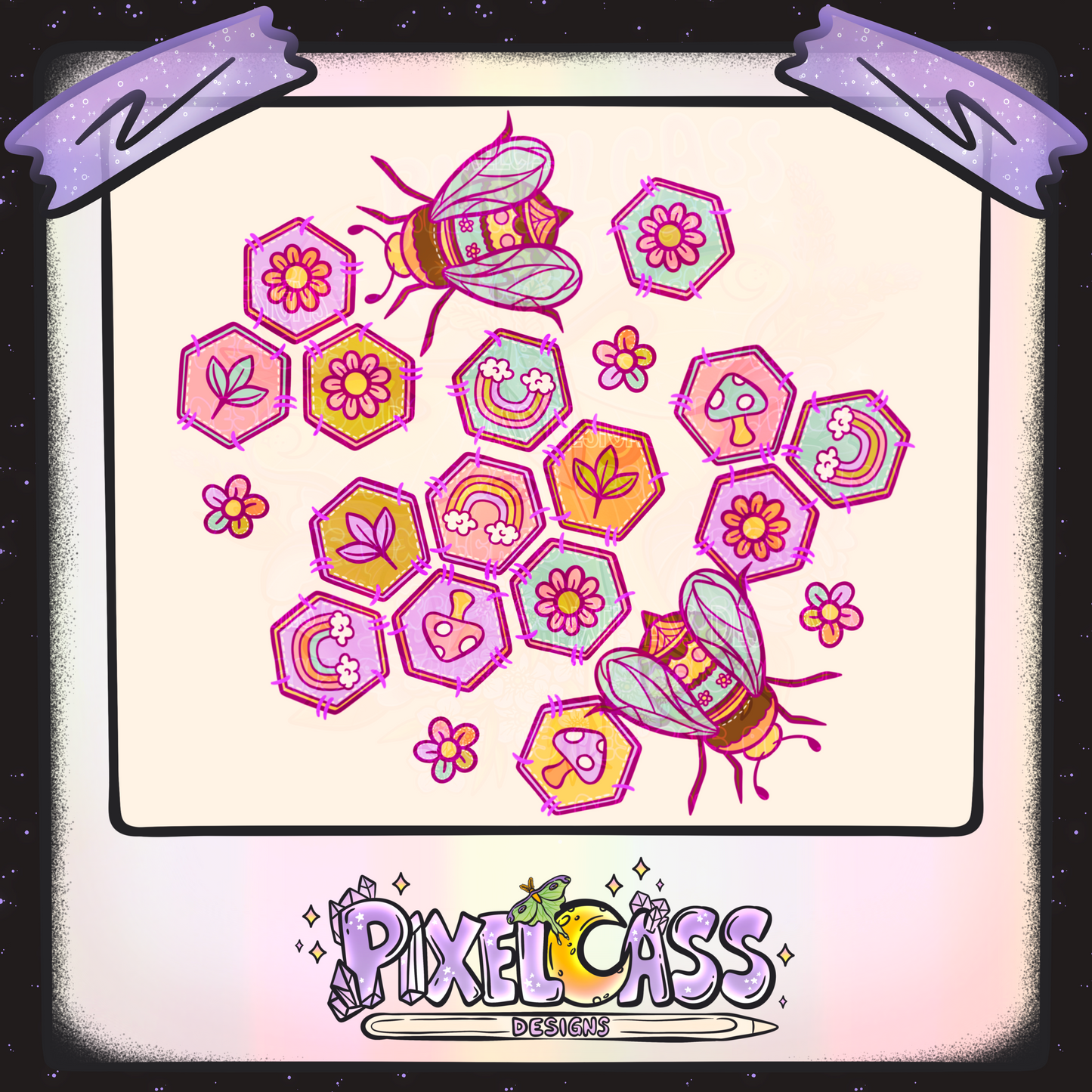 Apiary Quilt PNG SUBLIMATION