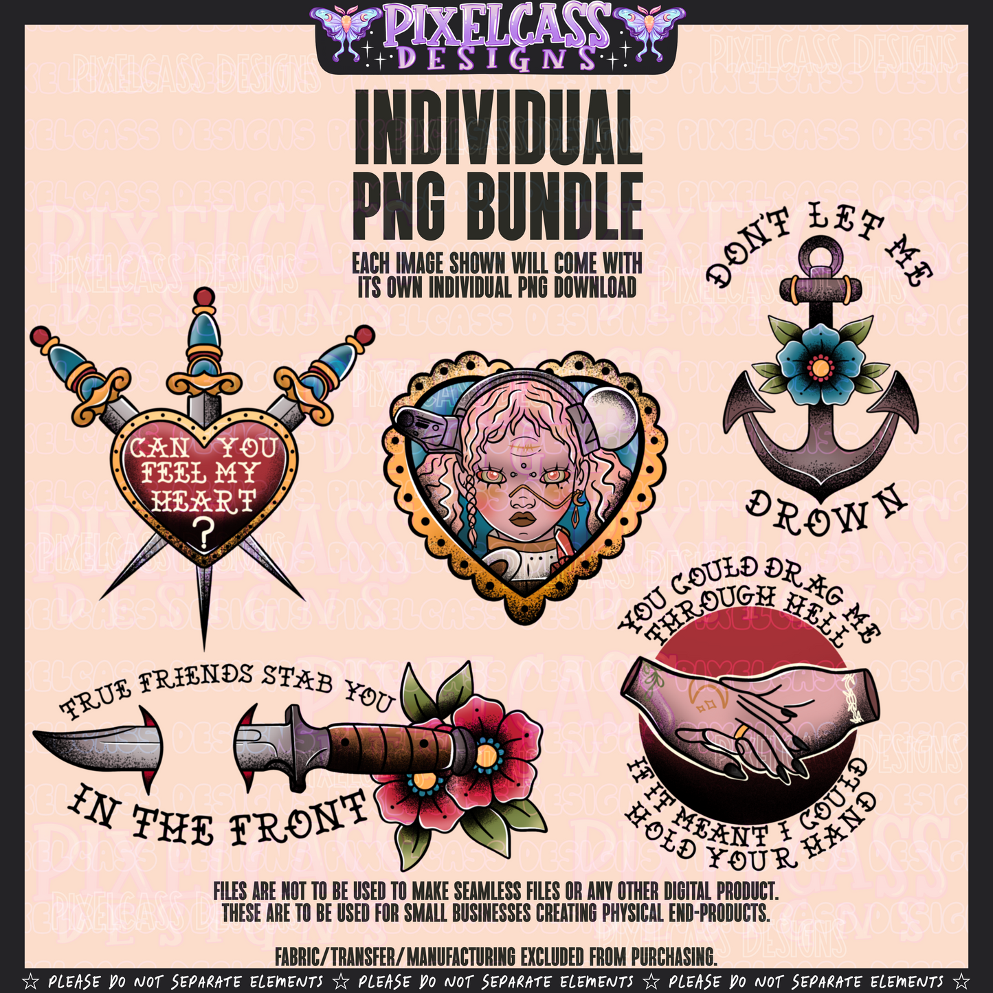 Bring Me The Horizon Tattoo Flash PNG SUBLIMATION