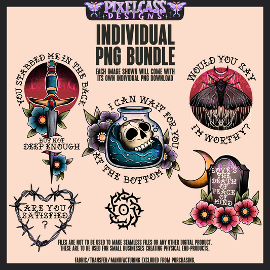 Bad Omens Tattoo Flash PNG SUBLIMATION