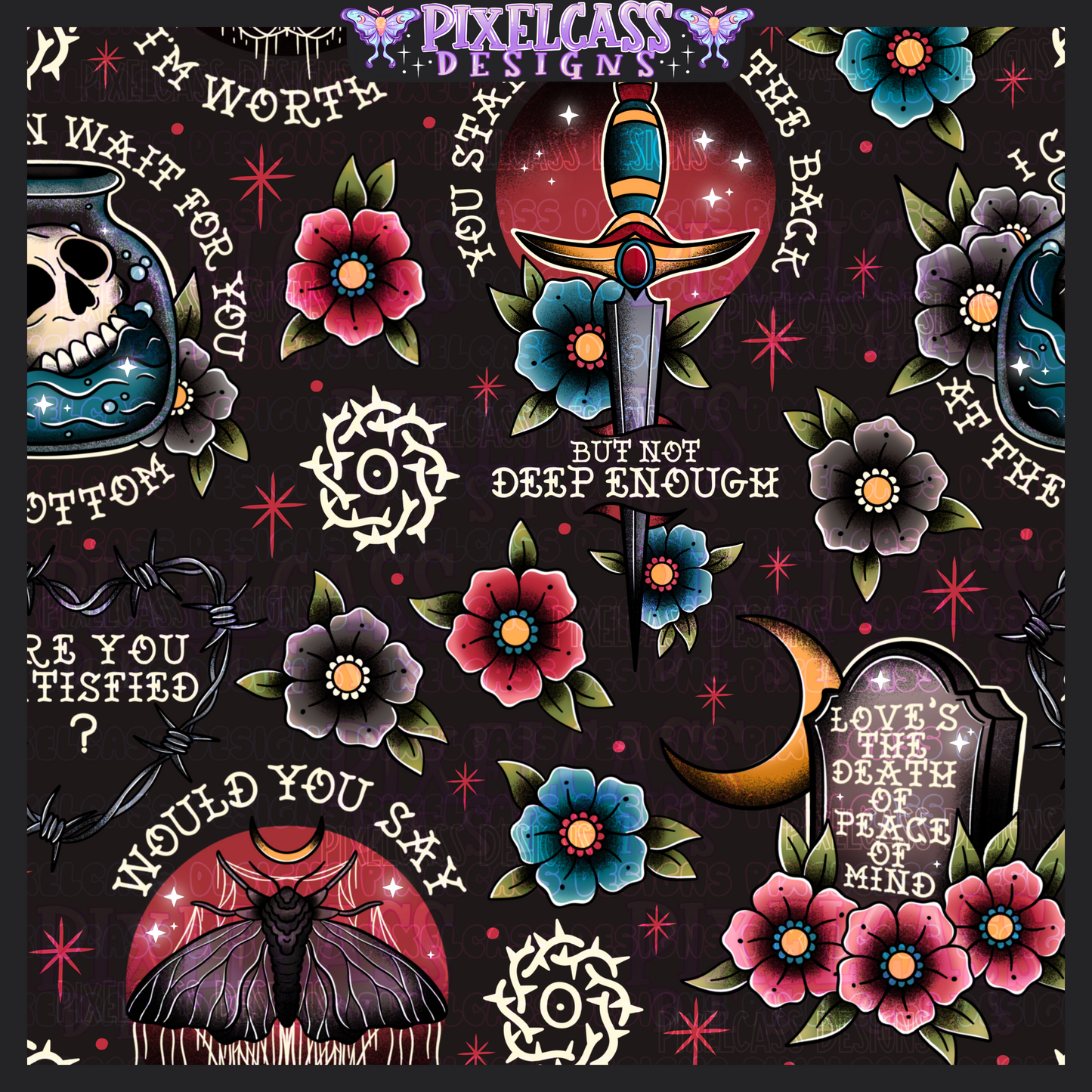 Bad Omens Tattoo Flash
