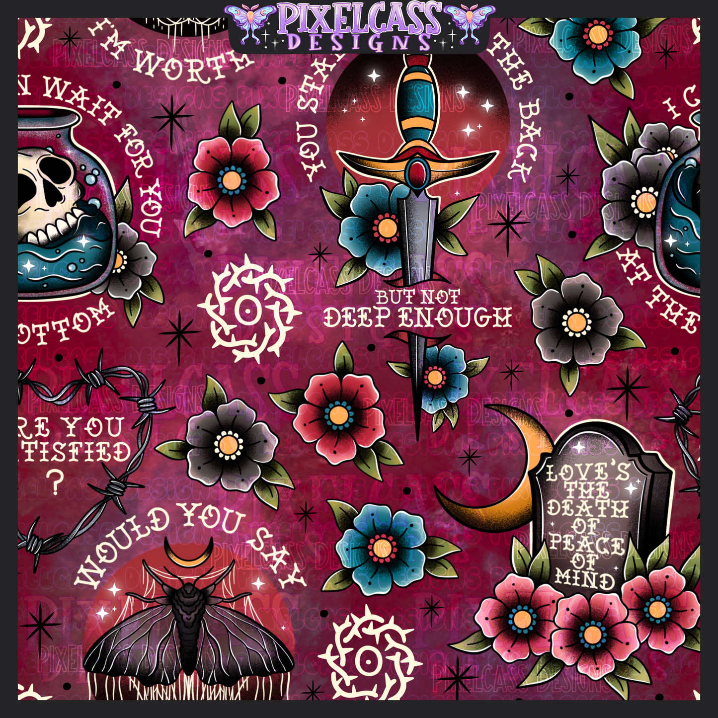 Bad Omens Tattoo Flash
