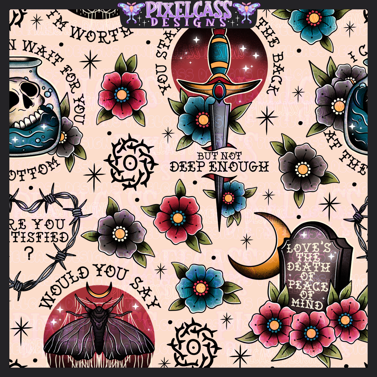 Bad Omens Tattoo Flash