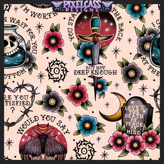 Bad Omens Tattoo Flash