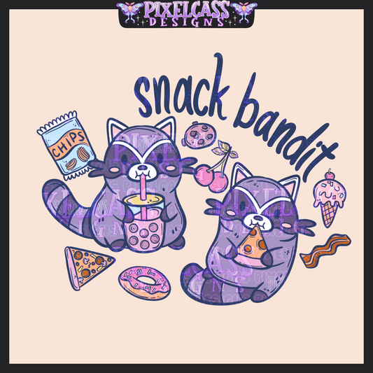 Bandit Noms [Mystery Re-Color] PNG SUBLIMATION