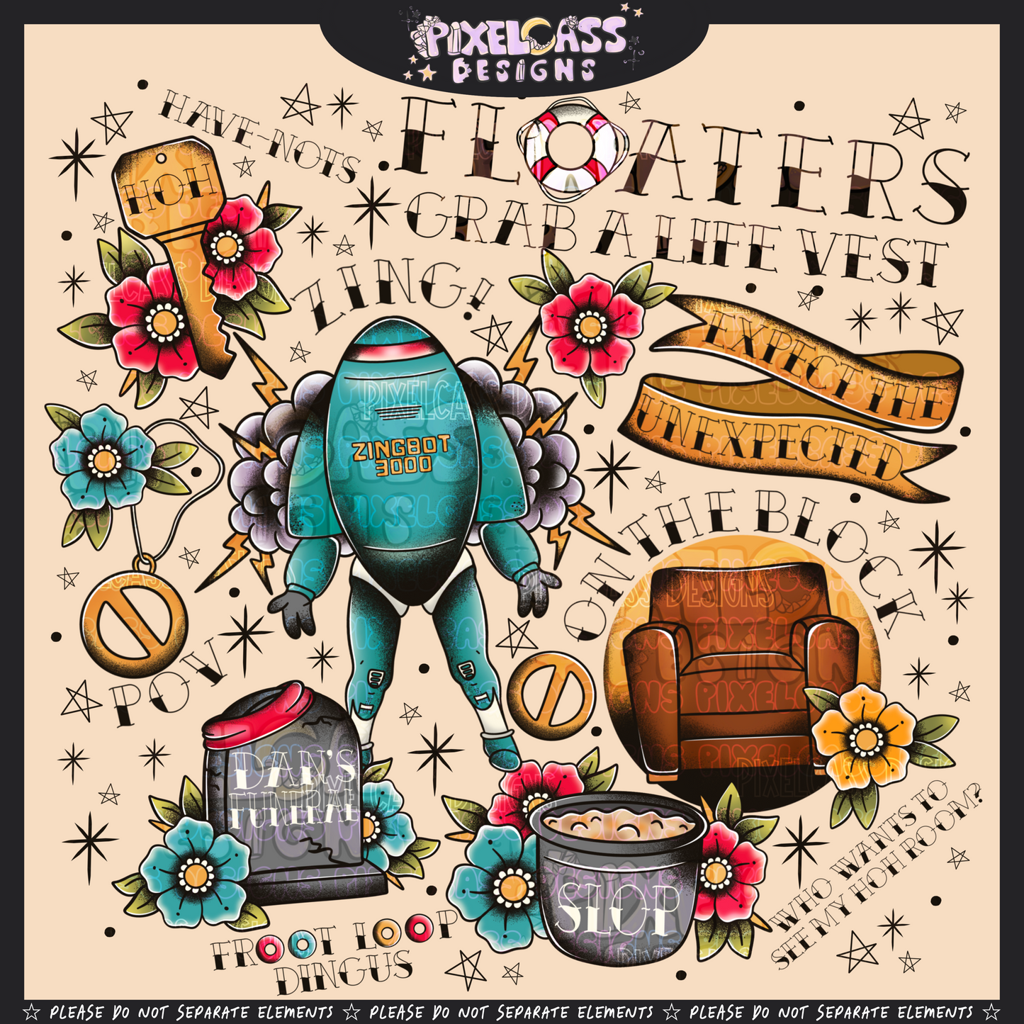 Big Brother Tattoo Flash PNG SUBLIMATION