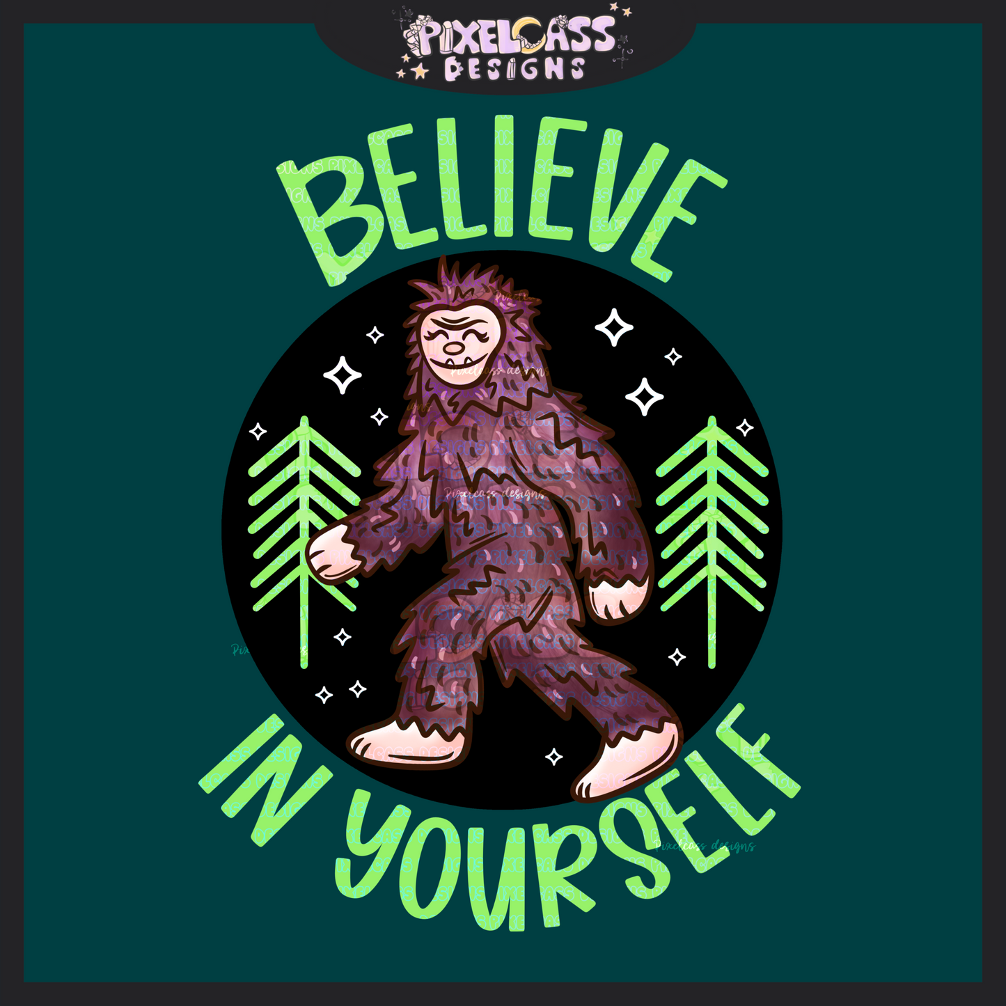 Bigfoot Believe PNG SUBLIMATION