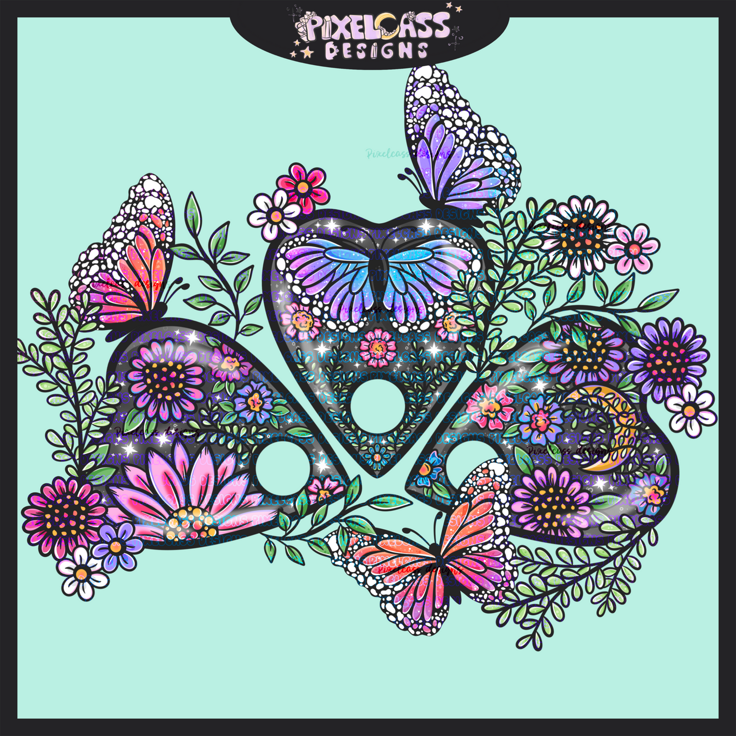 Butterfly Planchettes PNG SUBLIMATION