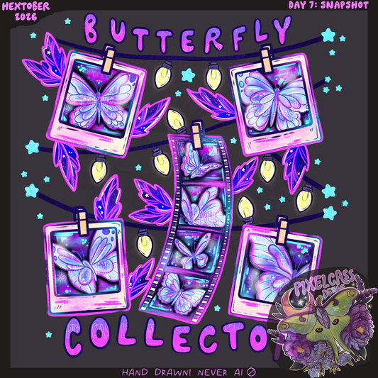Butterfly Snapshots PNG SUBLIMATION [Hextober 2026]
