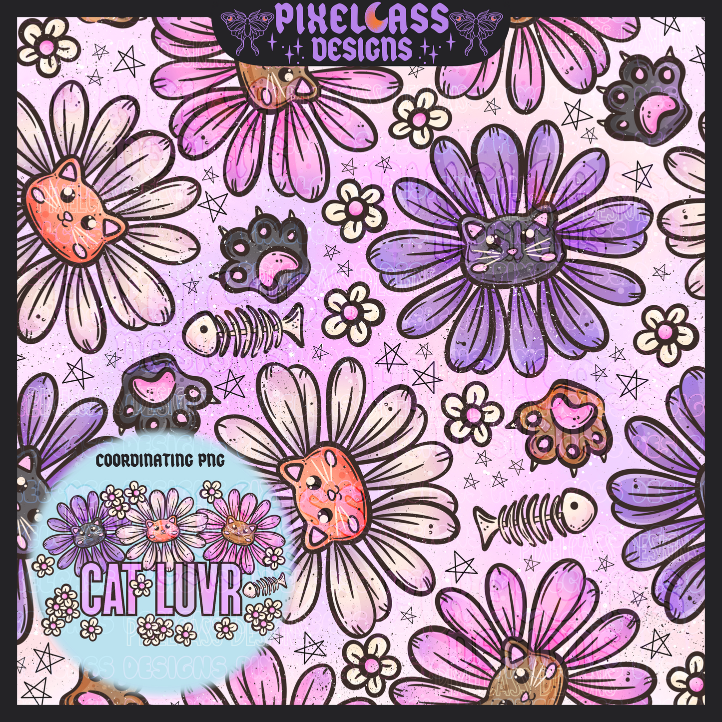 Cat Floral - October '25 Mystery #4