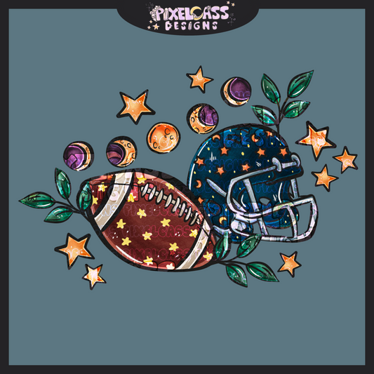 Celestial Football PNG SUBLIMATION