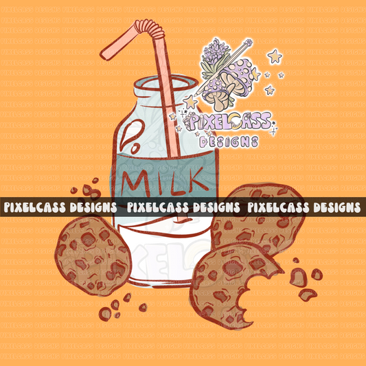 Cookies And Milk PNG SUBLIMATION