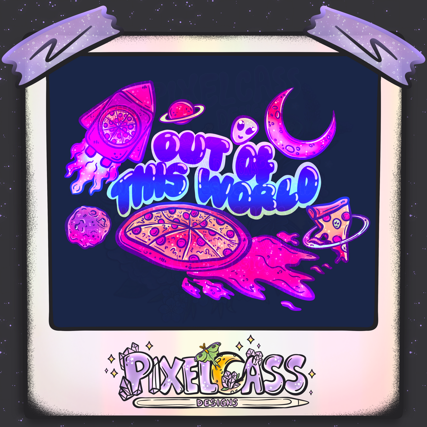 Cosmic Pizza [Mystery Re-Color] PNG SUBLIMATION