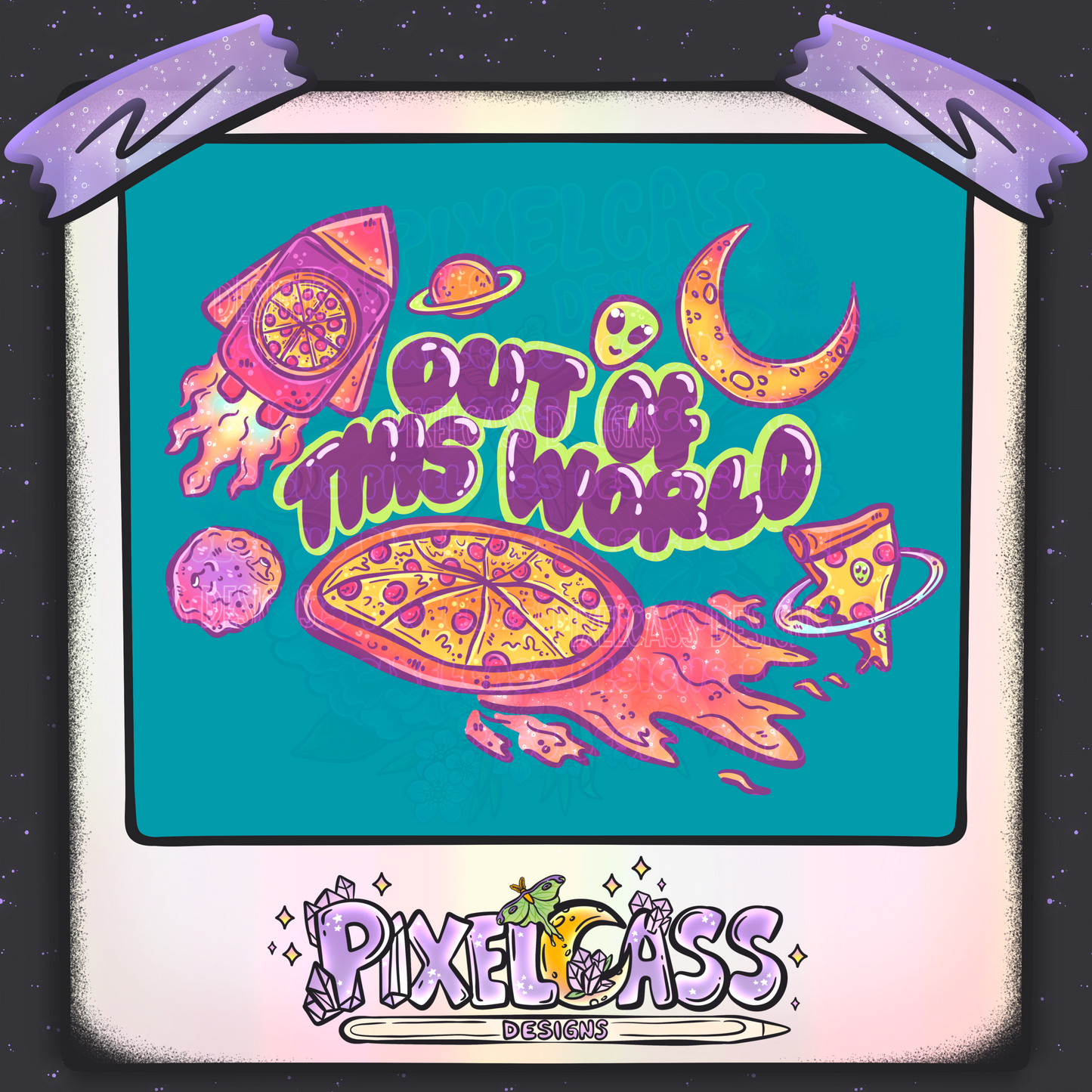 Cosmic Pizza [Mystery Re-Color] PNG SUBLIMATION