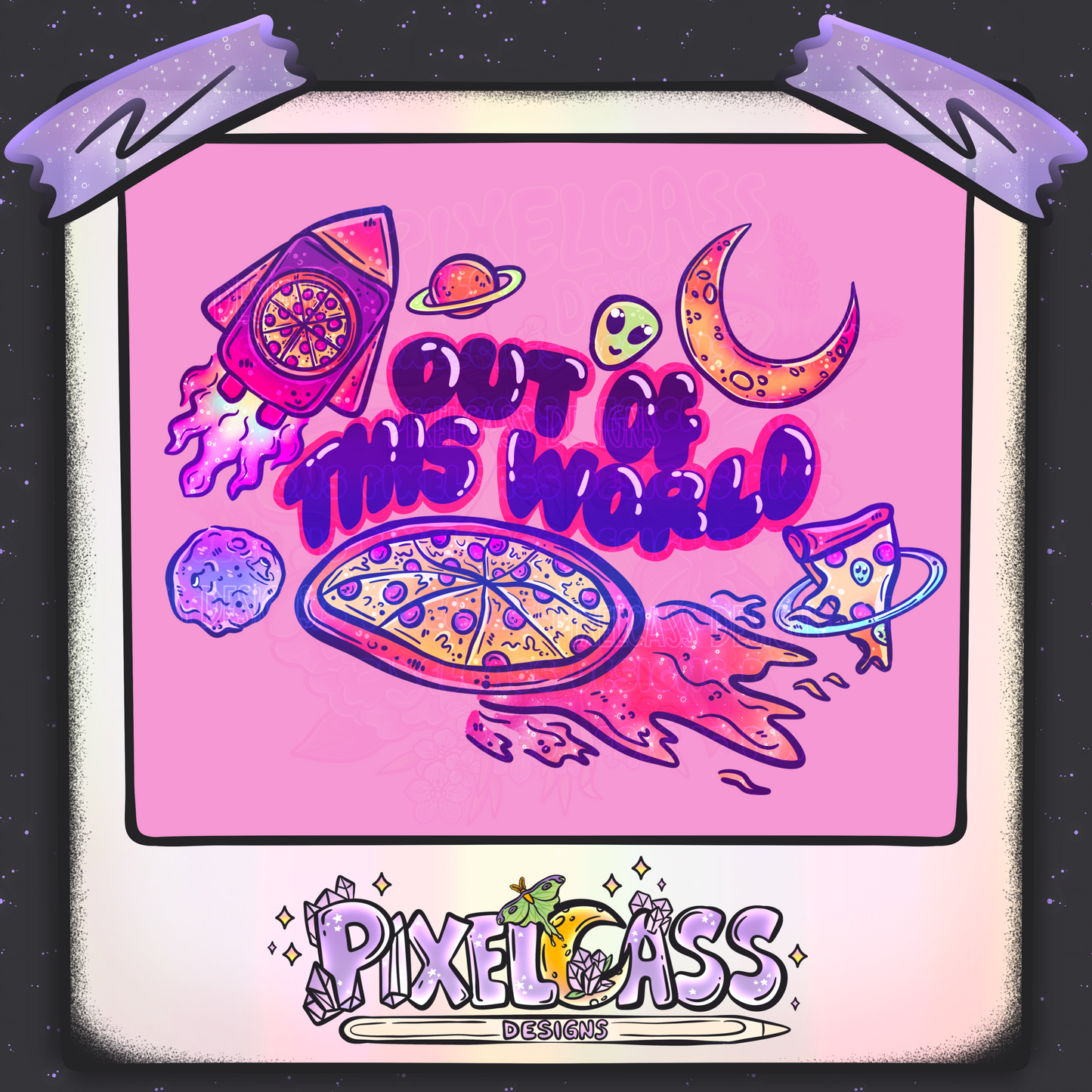 Cosmic Pizza [Mystery Re-Color] PNG SUBLIMATION