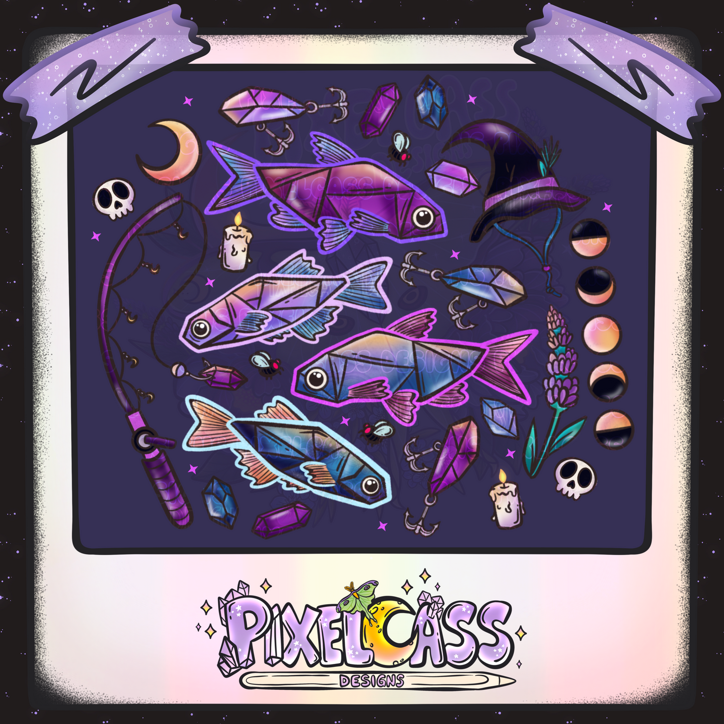 Crystal Fishing PNG SUBLIMATION