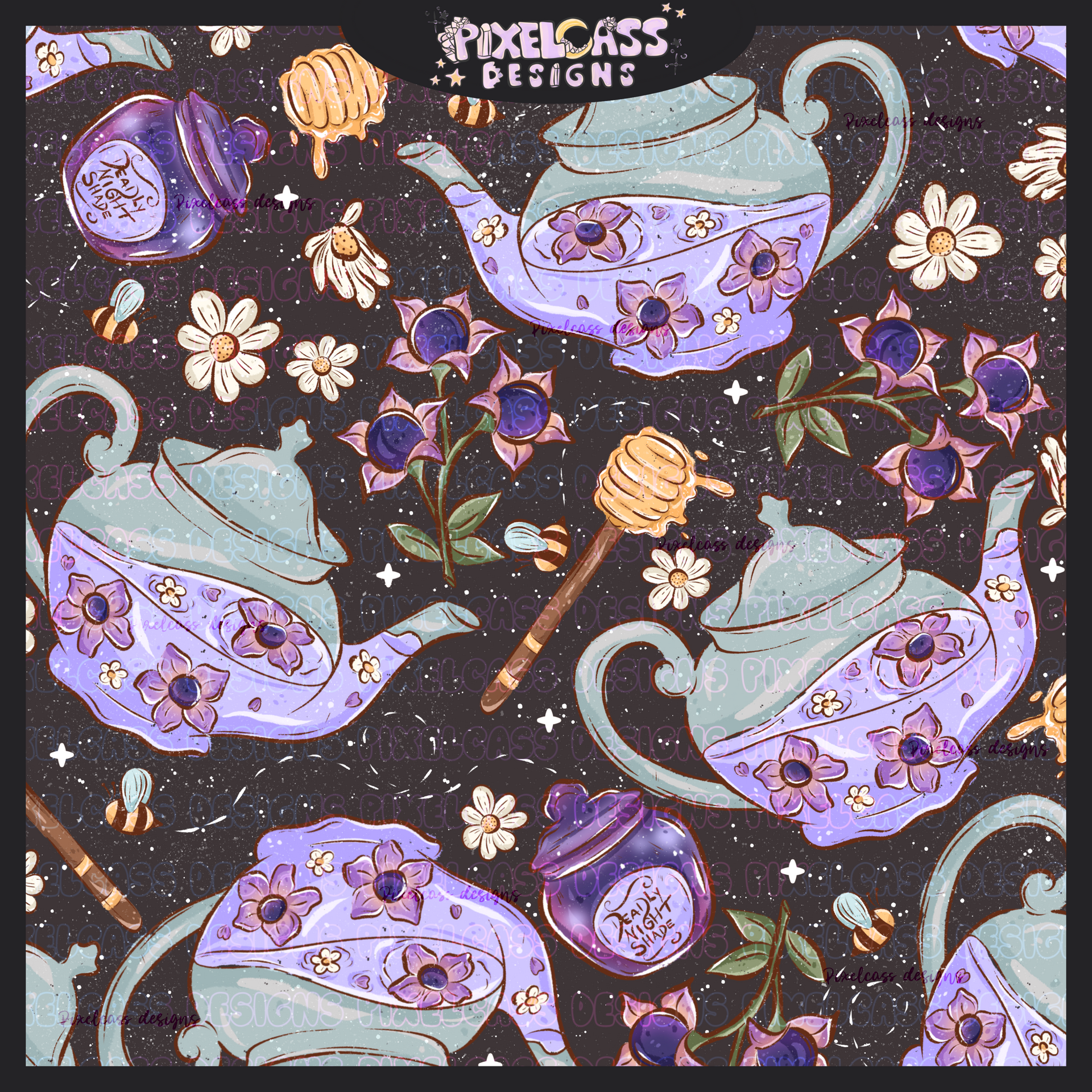 Deadly Nightshade Tea Time – pixelcassdesigns