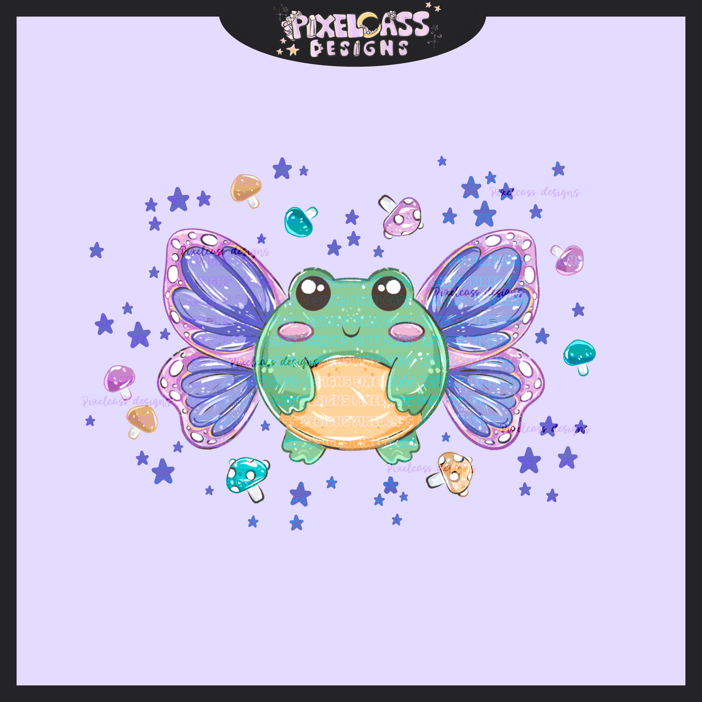 Fairy Frog PNG SUBLIMATION