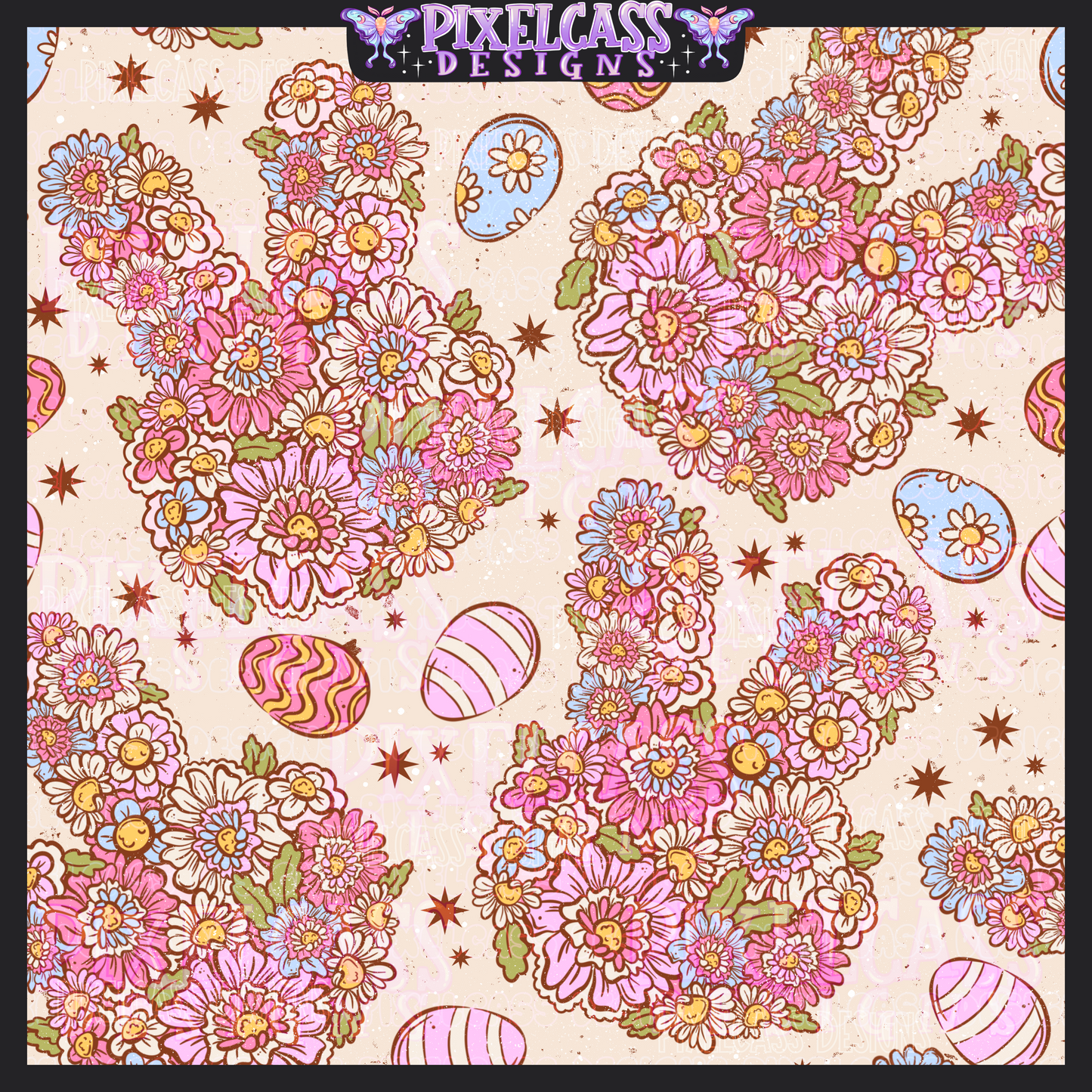 Floral Easter Bunny
