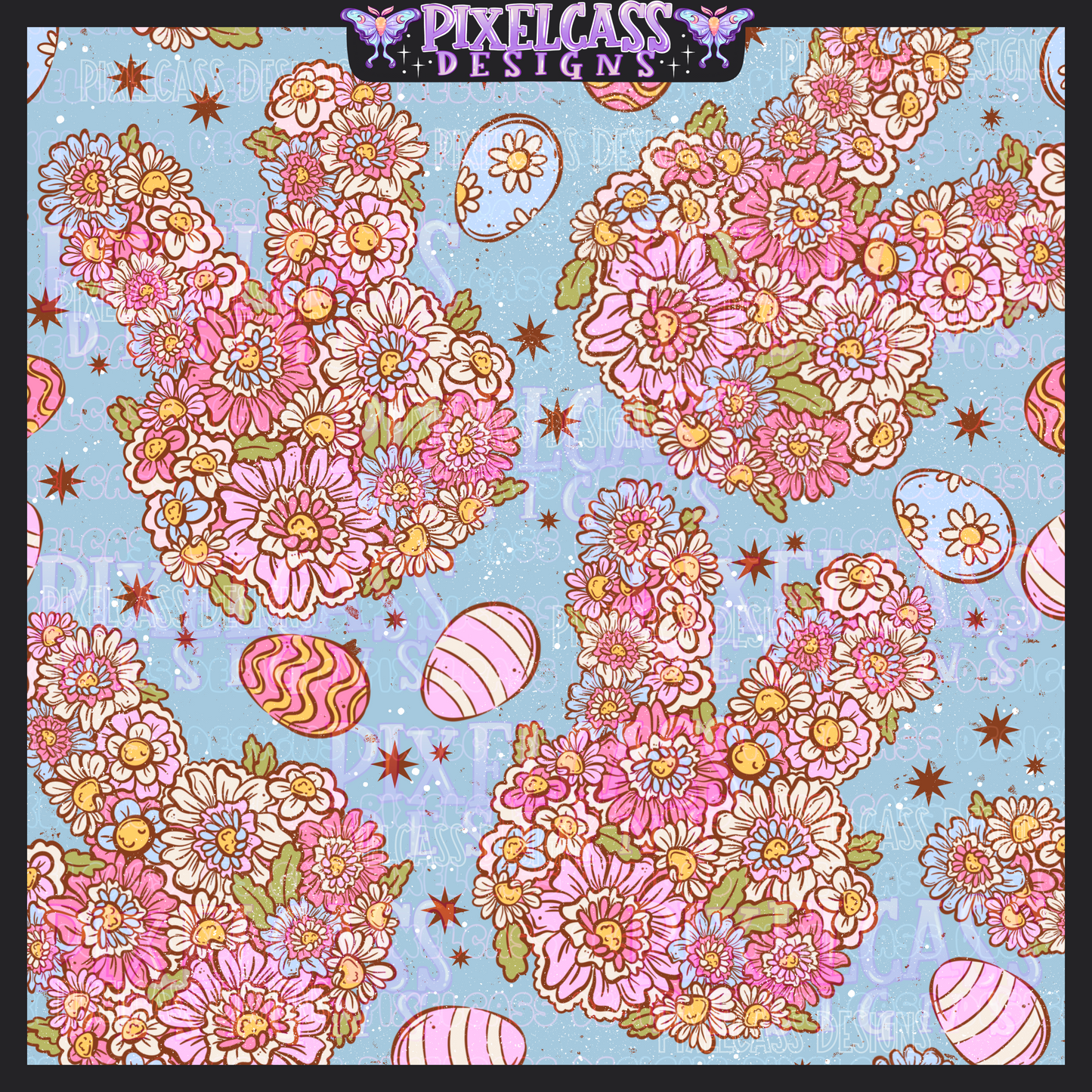 Floral Easter Bunny