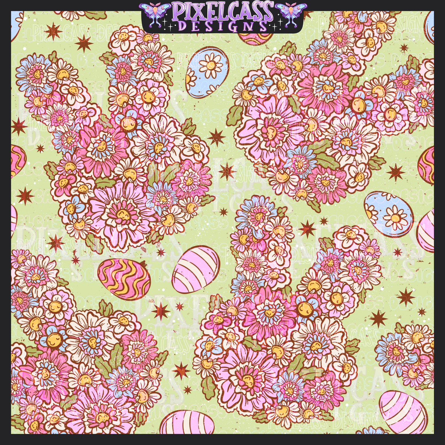 Floral Easter Bunny