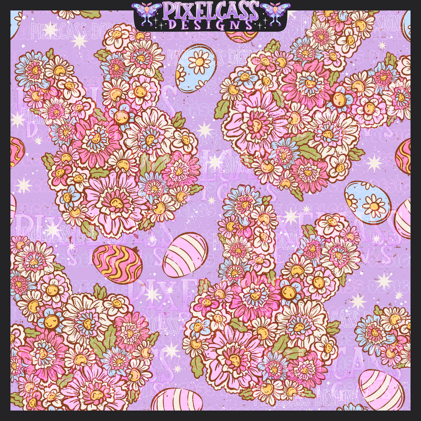 Floral Easter Bunny