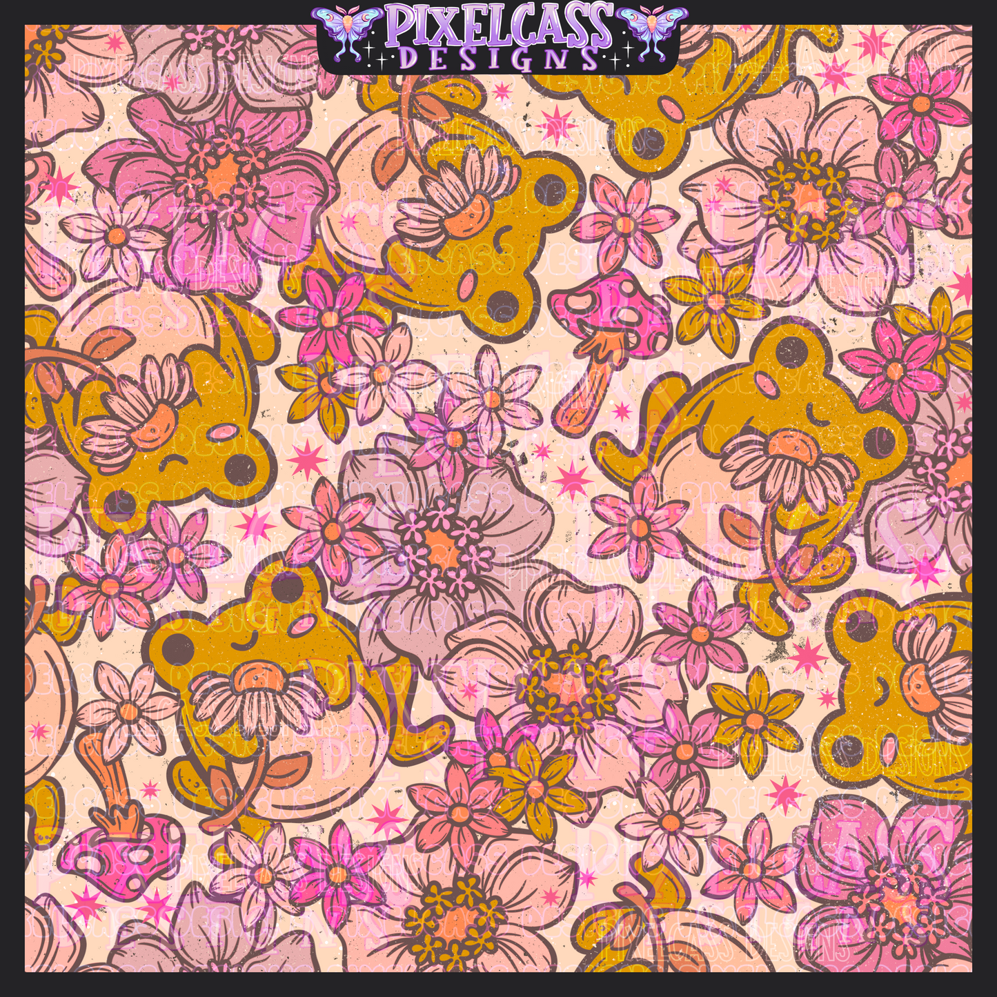 Floral Frogs [Mystery Re-Color]