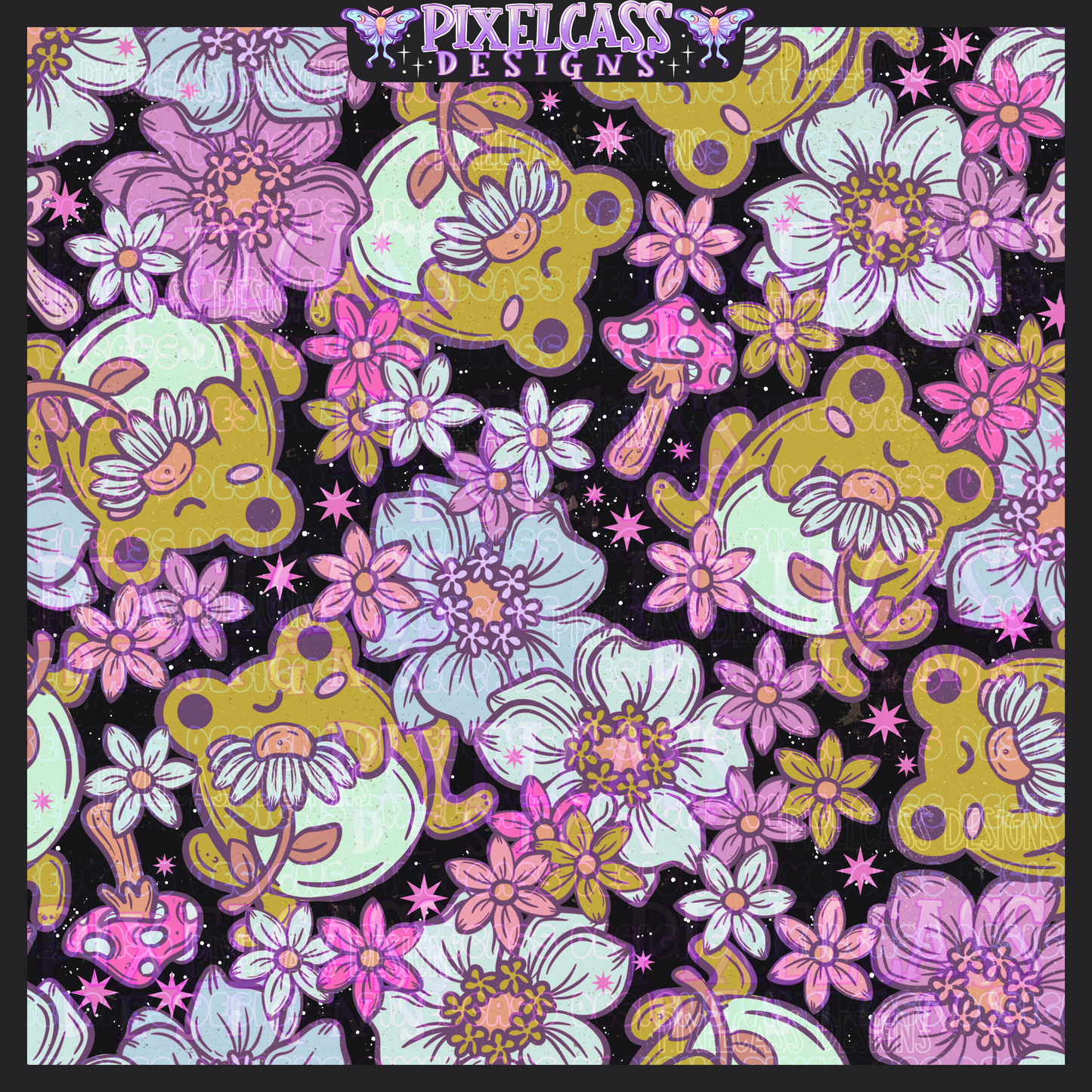 Floral Frogs [Mystery Re-Color]