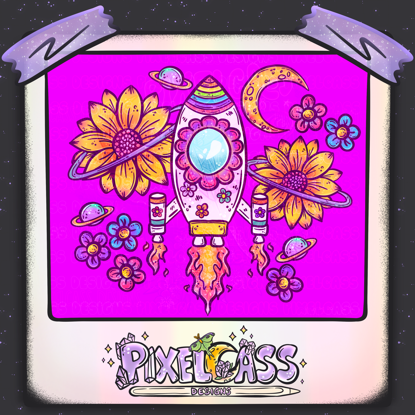 Flower Space [Mystery Re-Color] PNG SUBLIMATION