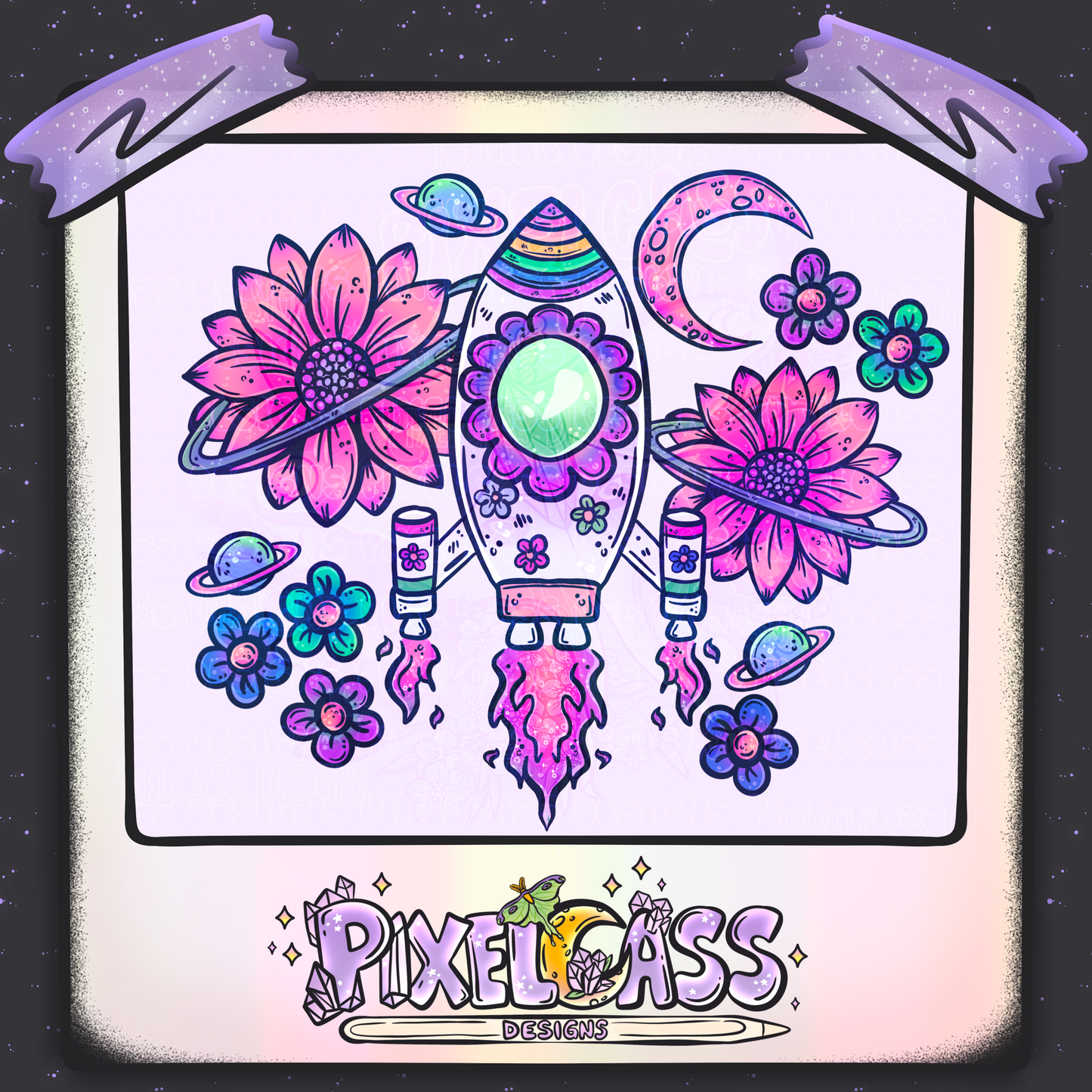 Flower Space [Mystery Re-Color] PNG SUBLIMATION