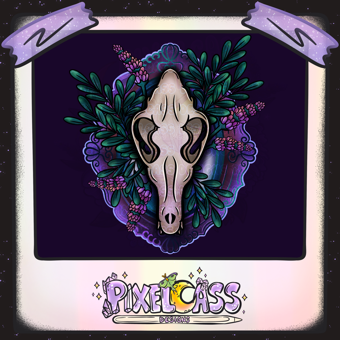 Framed Coyote Oddity PNG SUBLIMATION