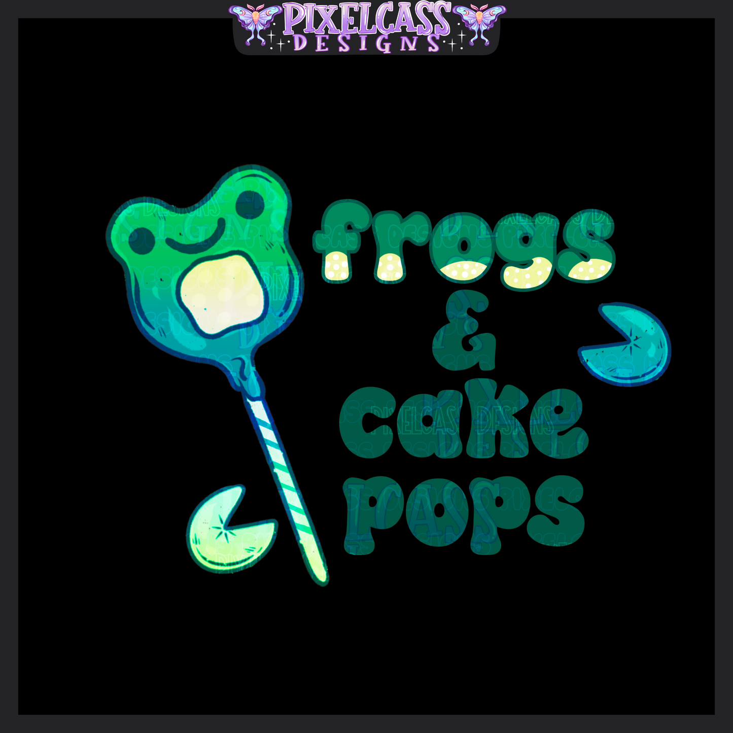 Froggy Cake Pops PNG SUBLIMATION