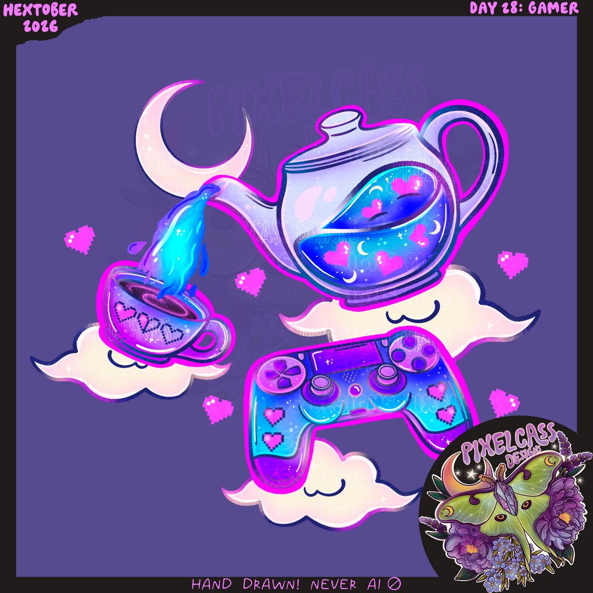 Gamer Tea PNG SUBLIMATION [Hextober 2026]