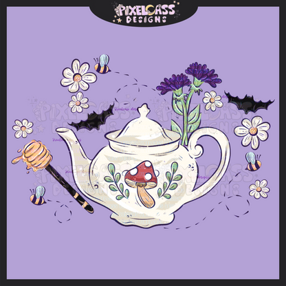 Ghostly Tea PNG SUBLIMATION