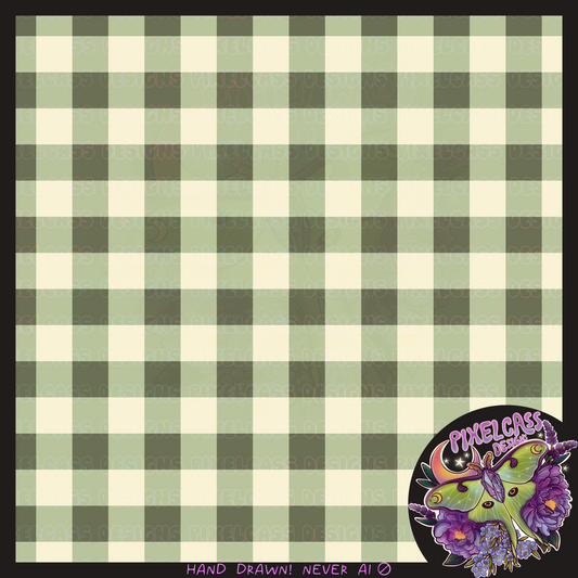 Autumn Green Gingham