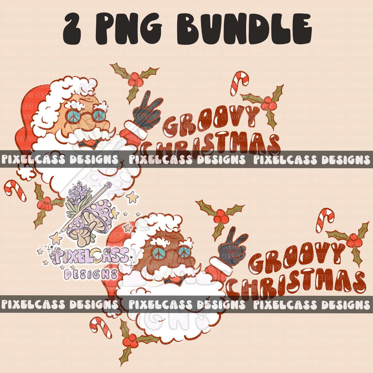 Groovy Christmas SPNG SUBLIMATION