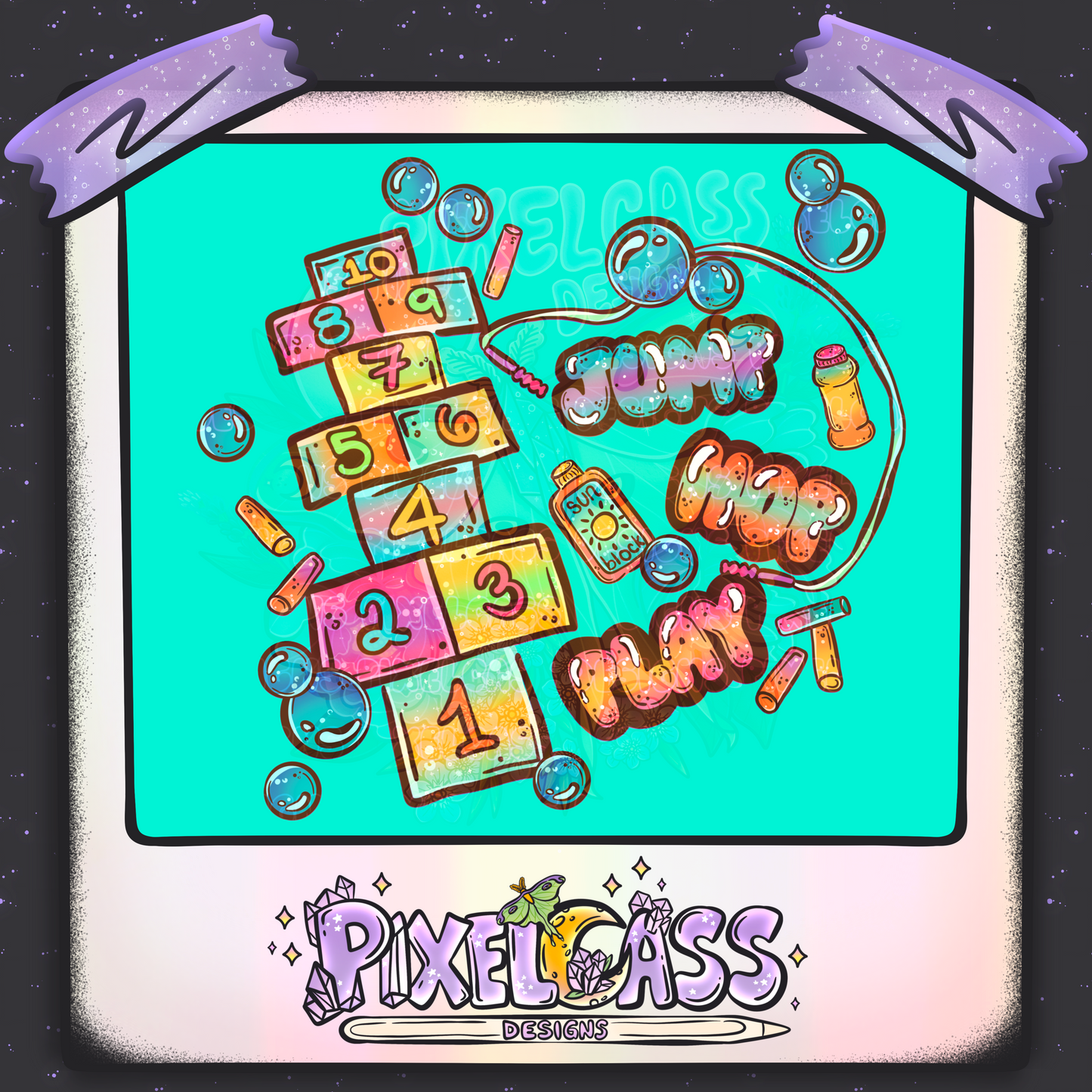 Hopscotch [Mystery Re-Color] PNG SUBLIMATION