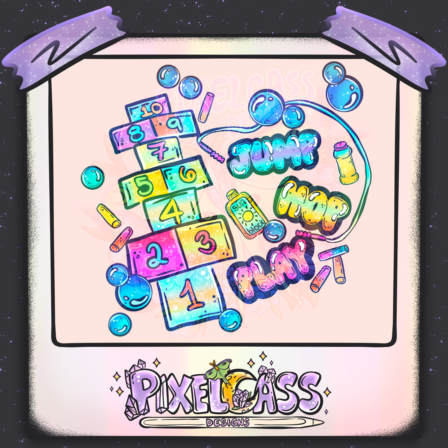 Hopscotch [Mystery Re-Color] PNG SUBLIMATION