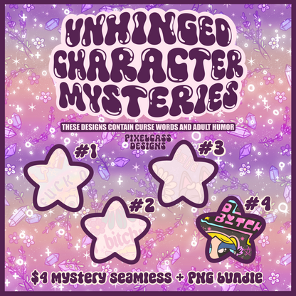 MYSTERY FILES SALE - Unhinged Characters August 2025