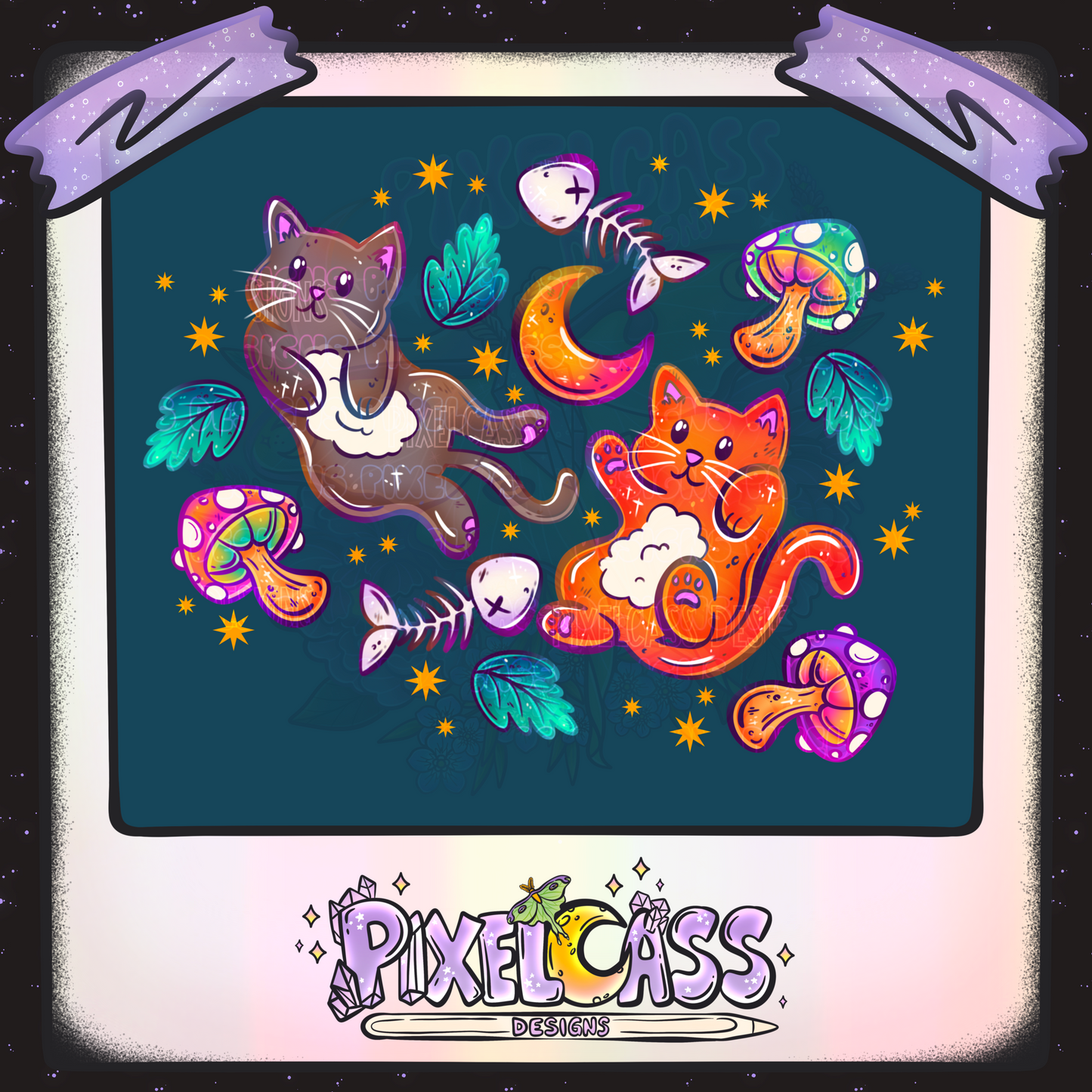 Kitty Forest SUBLIMATION PNG