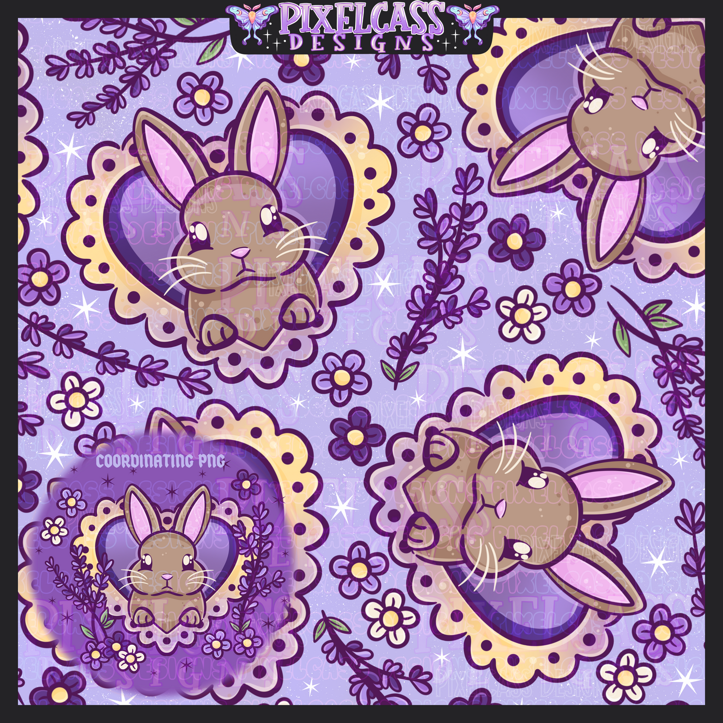 Lavender Bunnies - February '26 Spring Mystery #3
