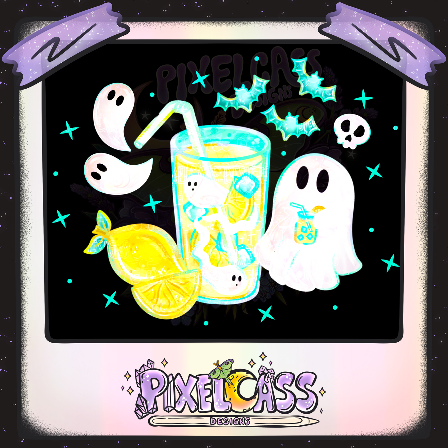 Ghostly Lemonade PNG SUBLIMATION