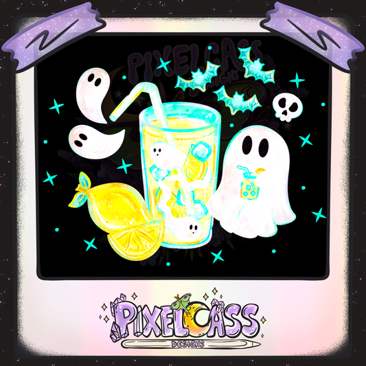 Ghostly Lemonade PNG SUBLIMATION