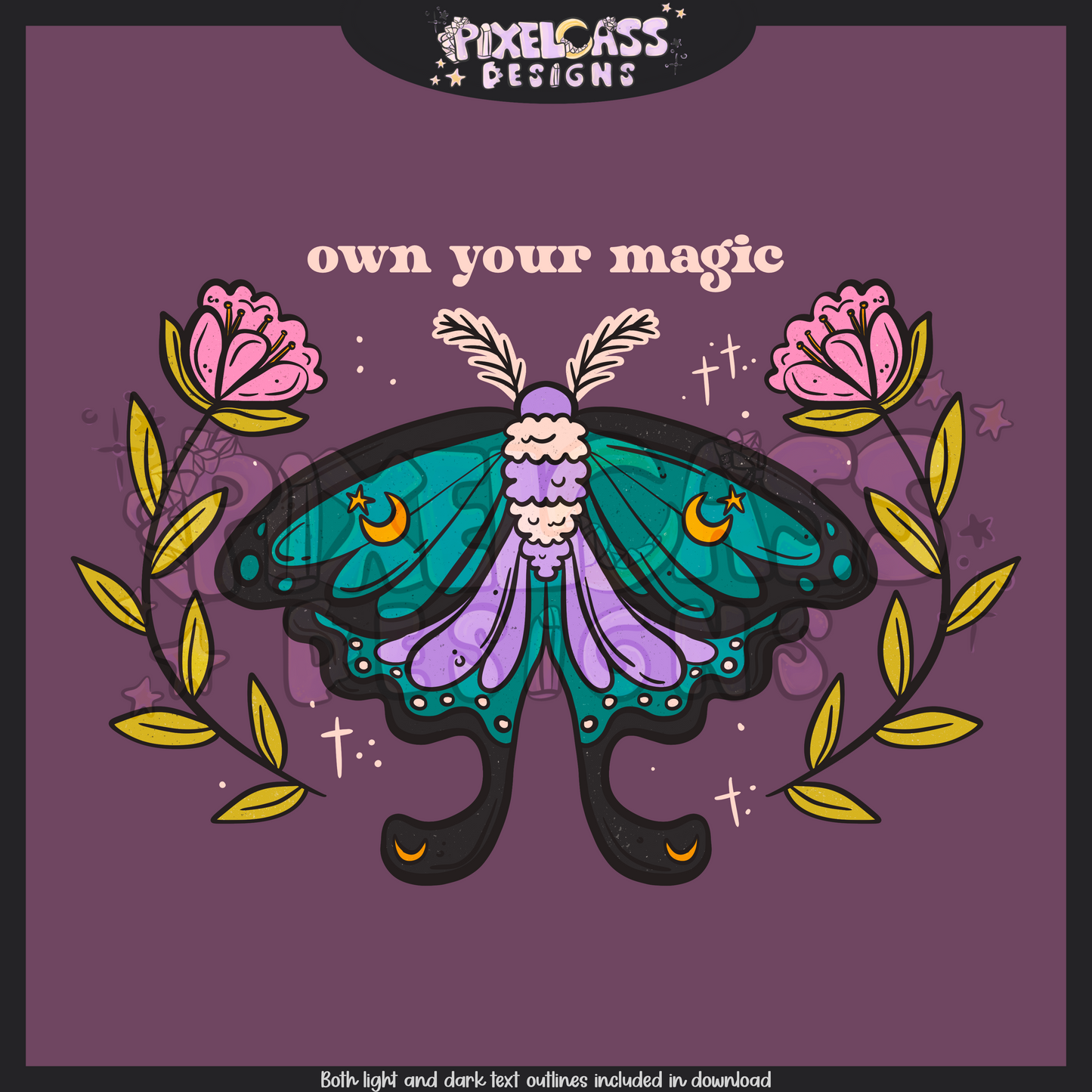 Magic Moths PNG SUBLIMATION