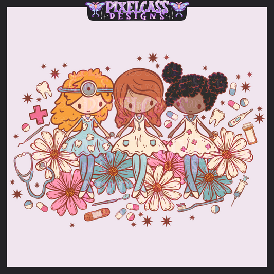 Medical Girls PNG SUBLIMATION
