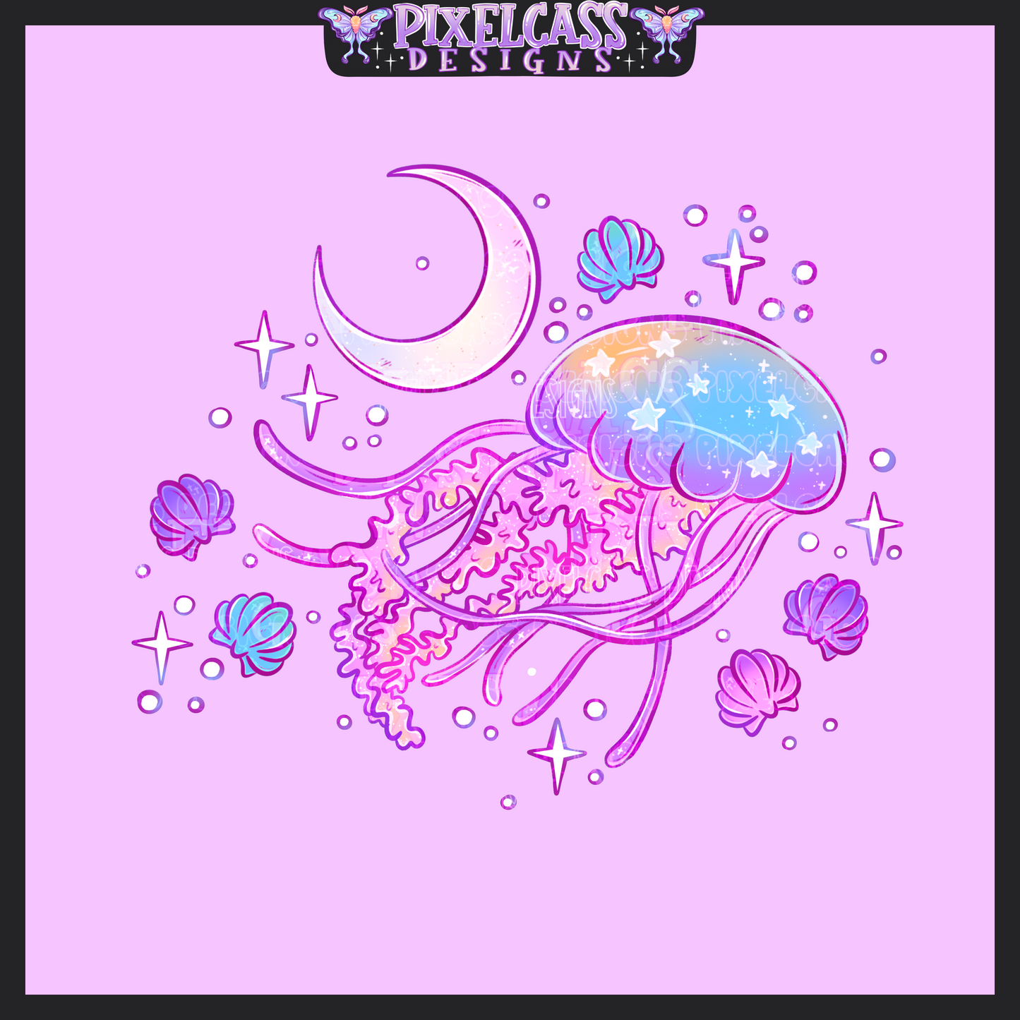 Moon Jellies [Mystery Re-Color] PNG SUBLIMATION