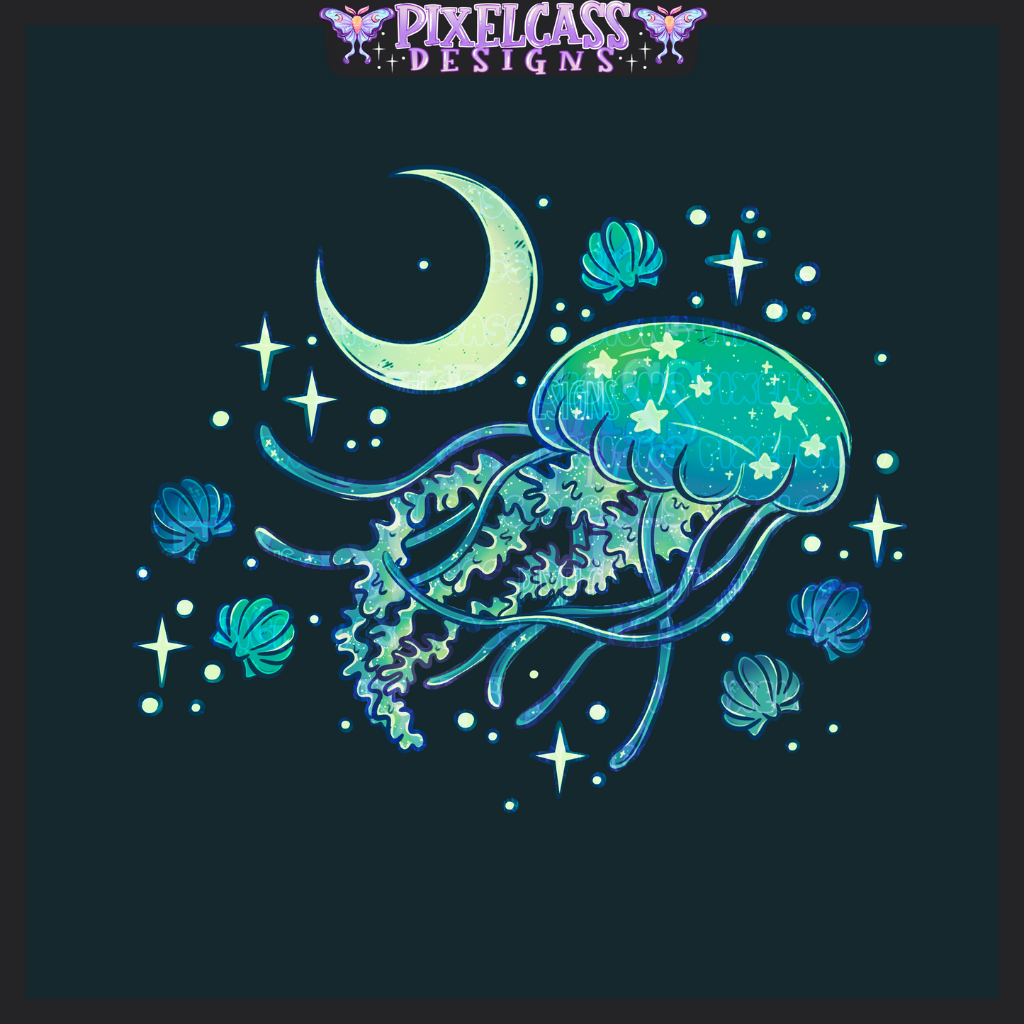 Moon Jellies [Mystery Re-Color] PNG SUBLIMATION