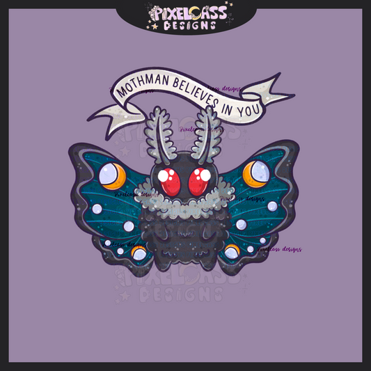 Mothman Believes In You PNG SUBLIMATION